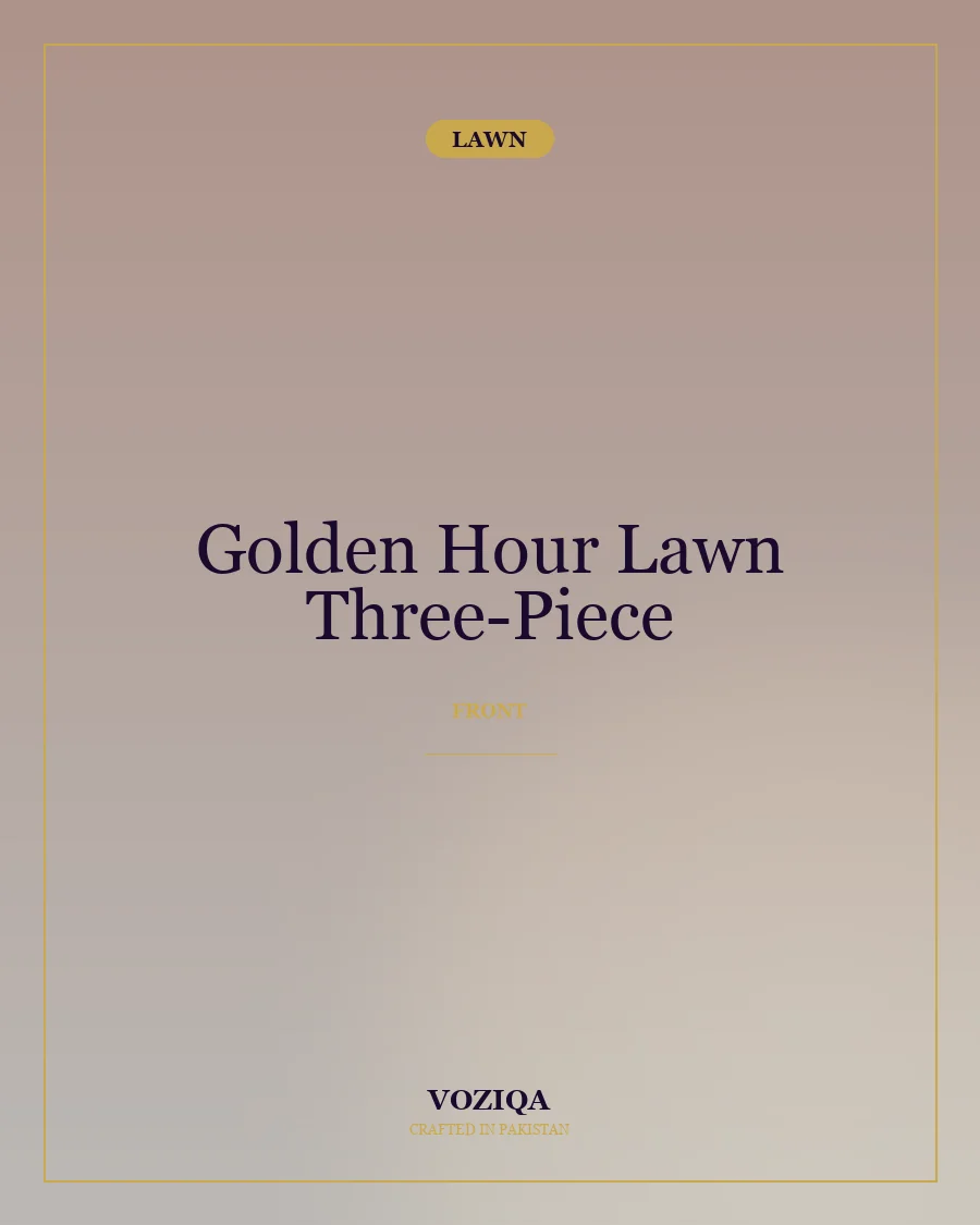 Golden Hour Lawn Three-Piece in Gold — view 1