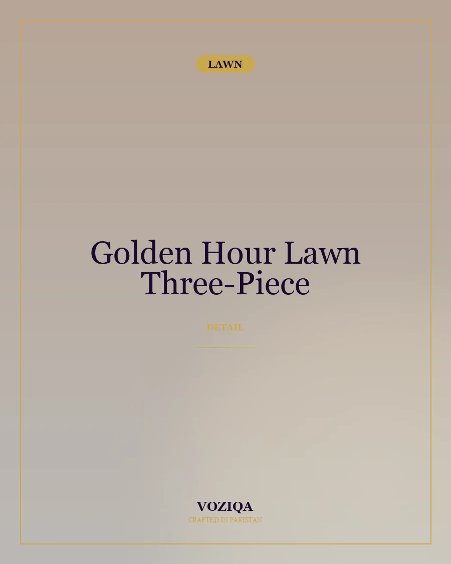 Golden Hour Lawn Three-Piece in Gold — view 2