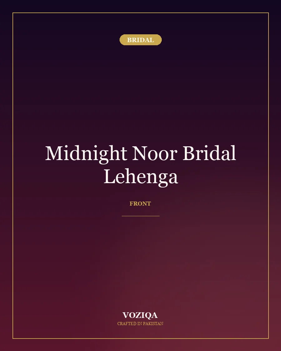 Midnight Noor Bridal Lehenga in Midnight Plum — view 1
