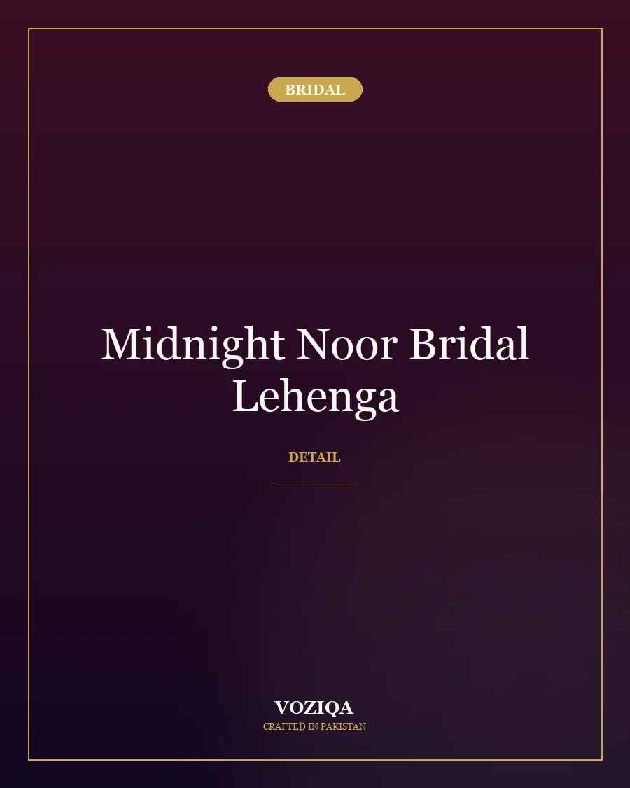 Midnight Noor Bridal Lehenga in Midnight Plum — view 2