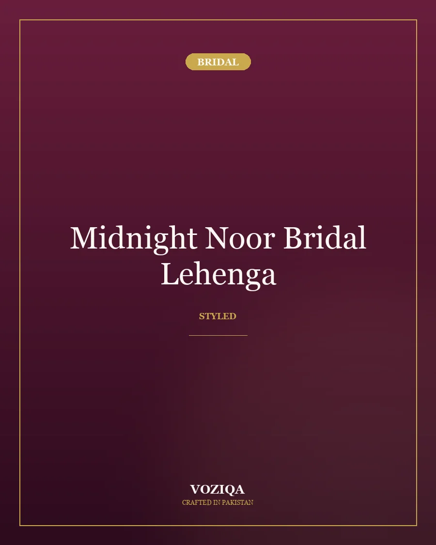 Midnight Noor Bridal Lehenga in Midnight Plum — view 3