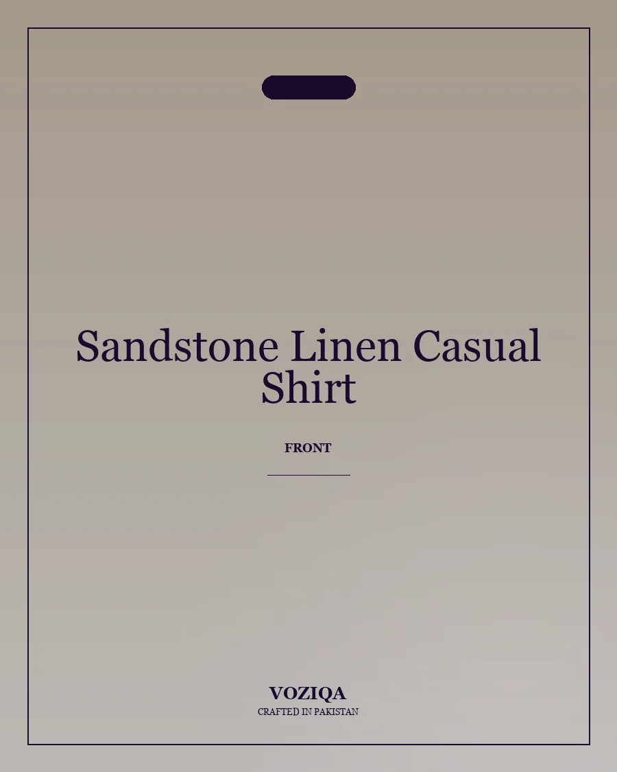 Sandstone Linen Casual Shirt in Sandstone — view 1