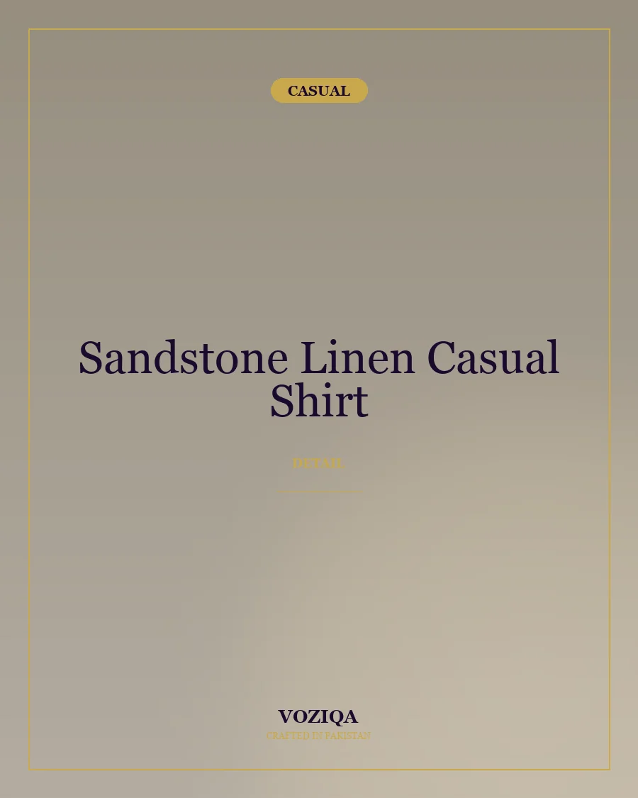 Sandstone Linen Casual Shirt in Sandstone — view 2